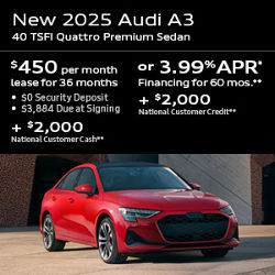 Audi A3 Promotional Offer